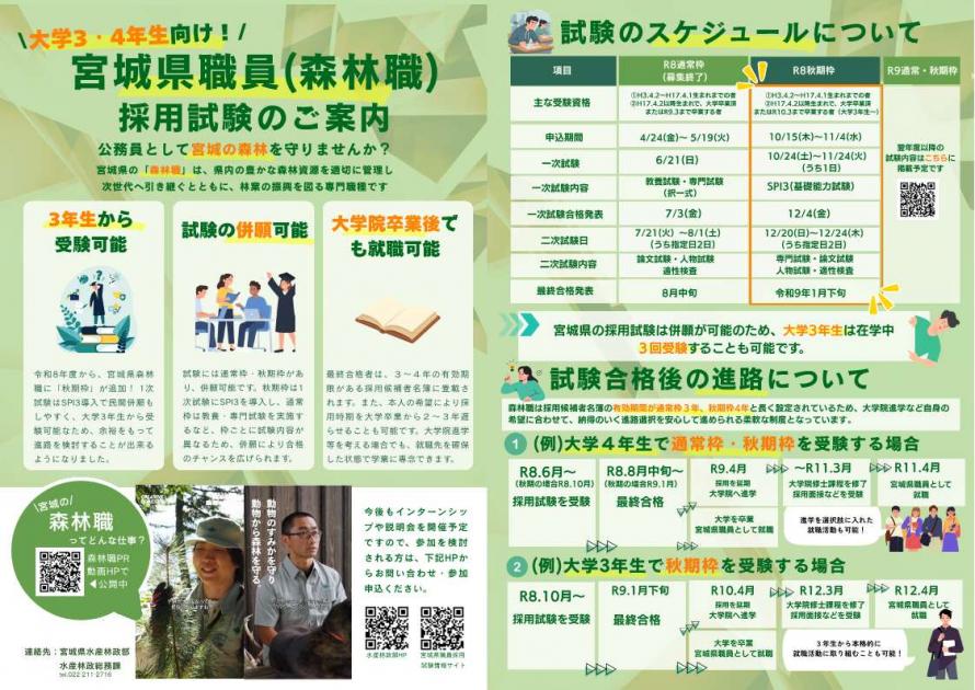 秋期枠（森林）案内チラシ