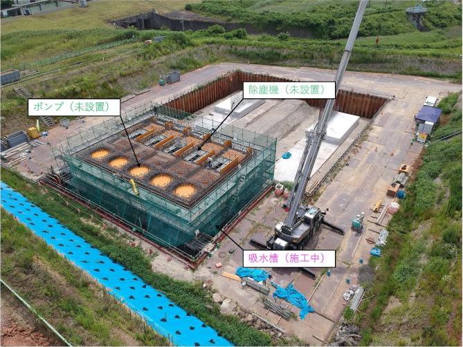R7.6月末_旧笊川排水機場_施工状況3