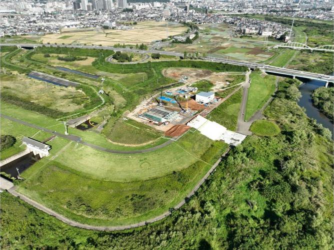 R7.9月末_旧笊川排水機場_施工状況3