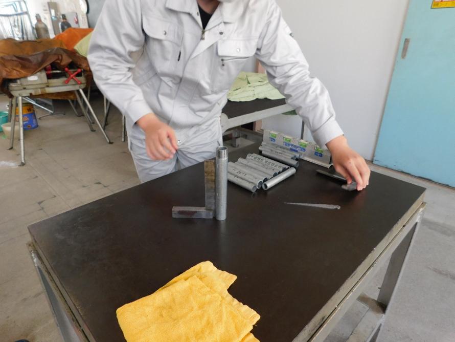 鋼管の切り口チェック01