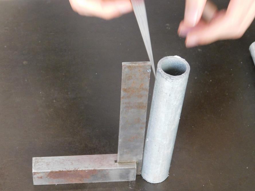 鋼管の切り口チェック02