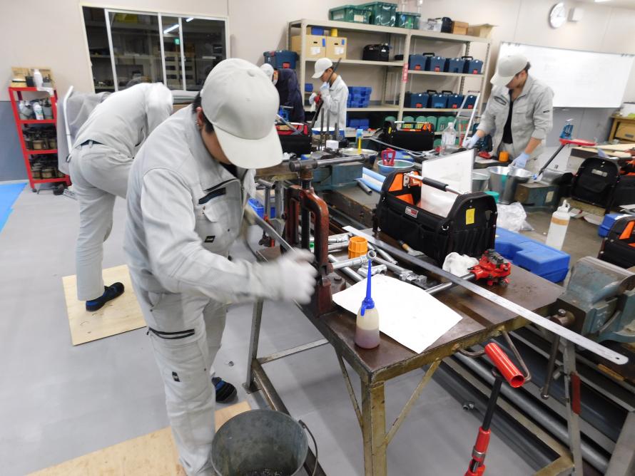 鋼管課題2作業の様子2