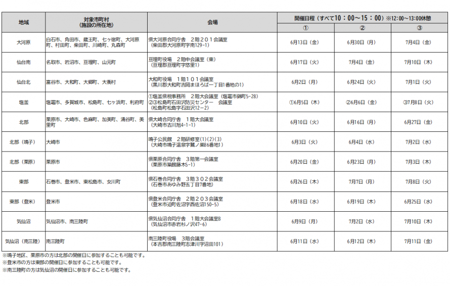 スケジュール