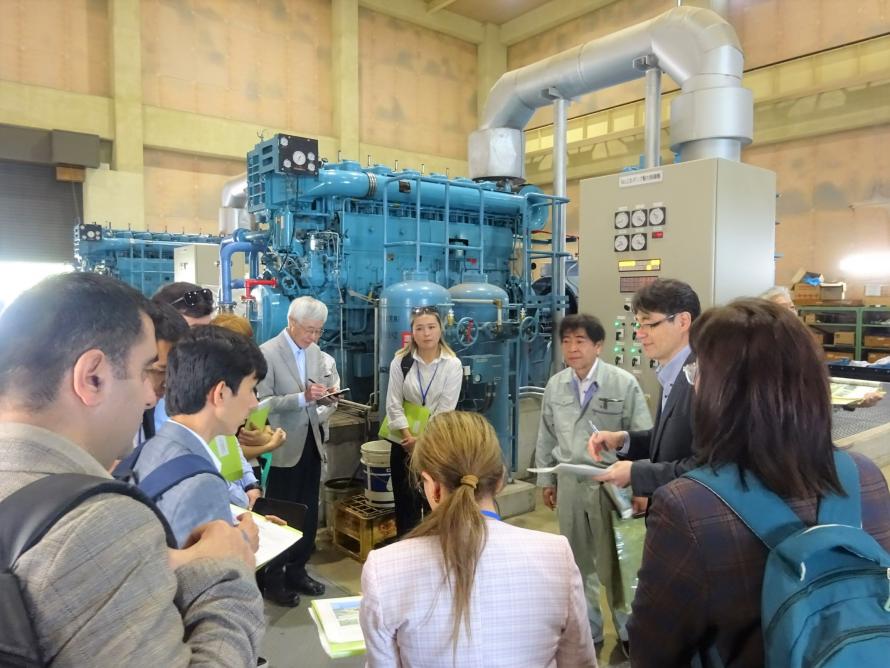 江尻排水機場での研修の様子