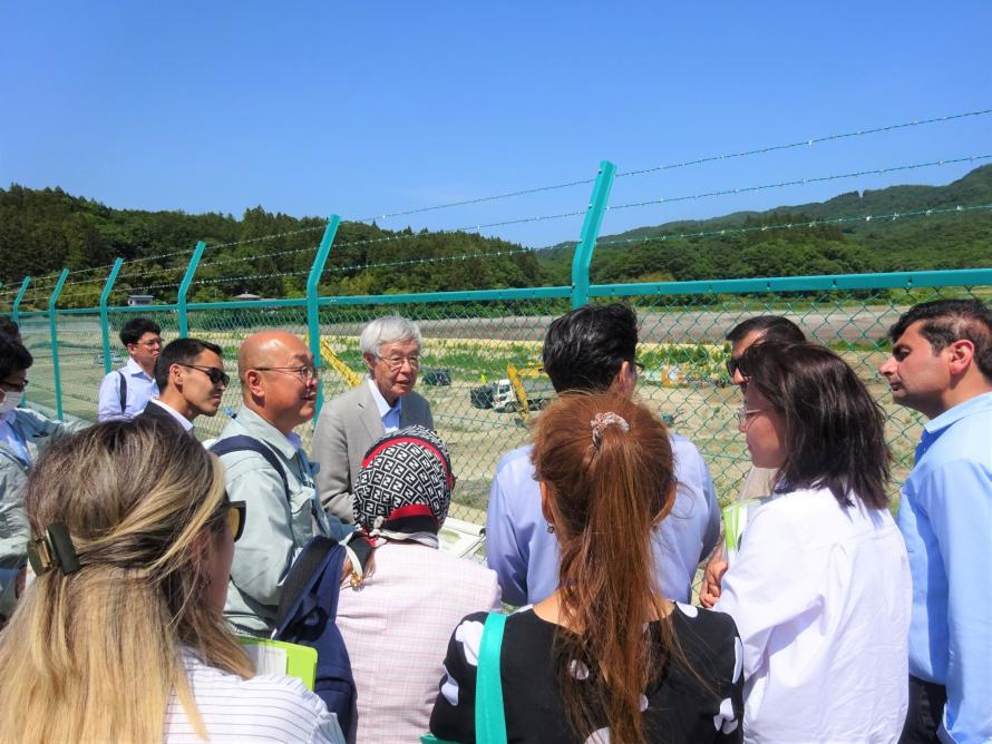 内町ため池での研修の様子