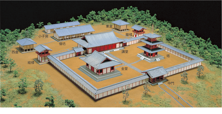 多賀城廃寺伽藍模型