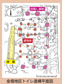 トイレ状遺構平面図