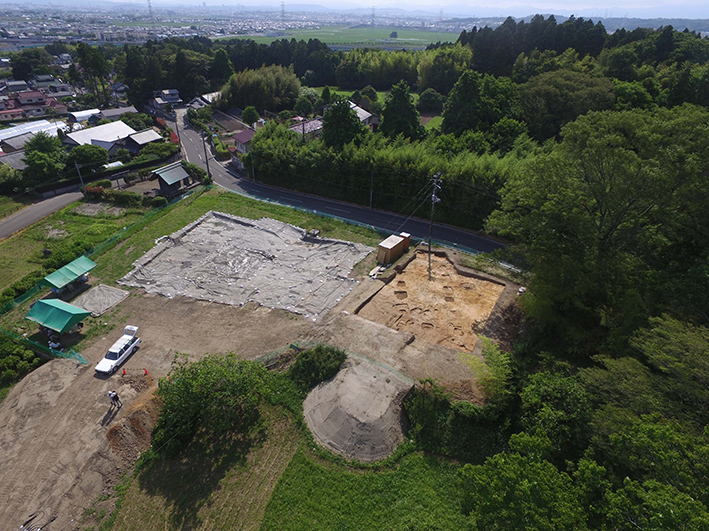 95次調査区の航空写真
