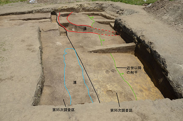 96次調査遺構検出状況（南から）