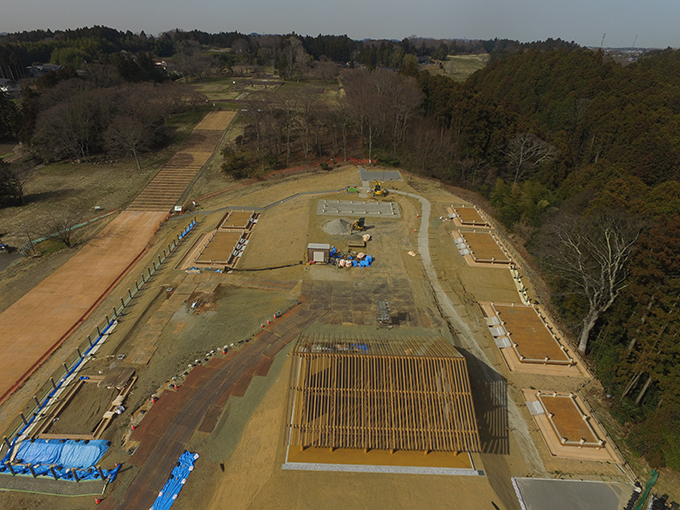 城前官衙エリアの整備状況