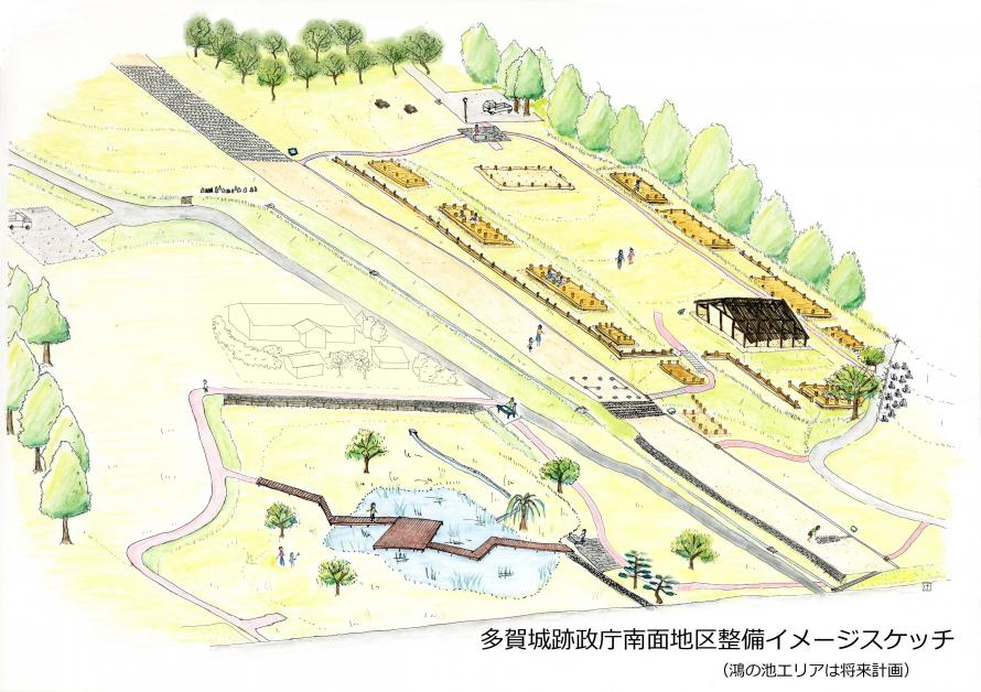 政庁南面地区整備イメージ図