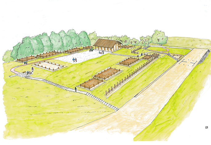 城前官衙エリア完成予想図