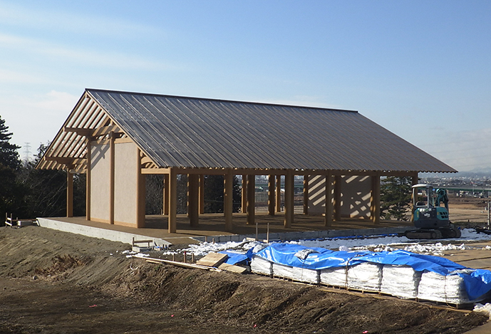 城前官衙中心建物の構造復元