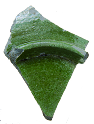 緑釉陶器椀底部外面