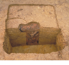 桃生城政庁の建物跡