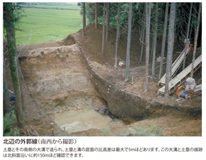 伊治城の北辺外郭線