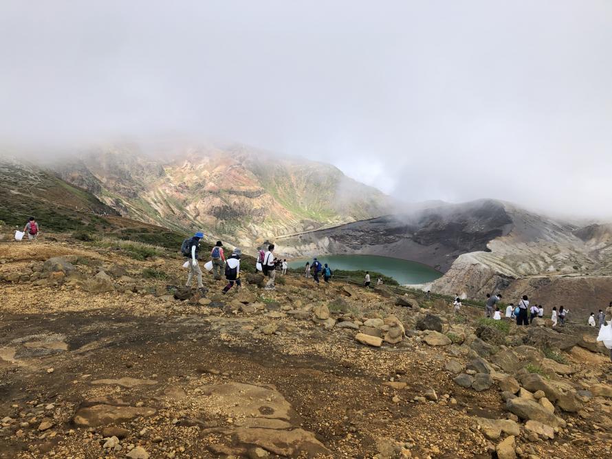 清掃登山の様子