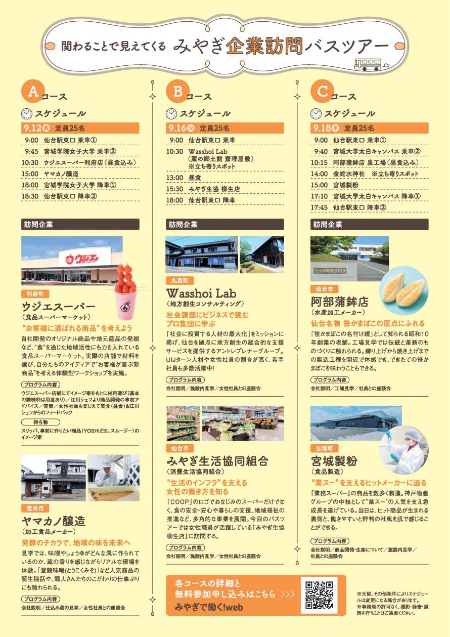 バスツアーチラシ裏