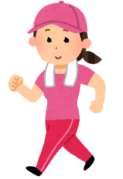歩く女性