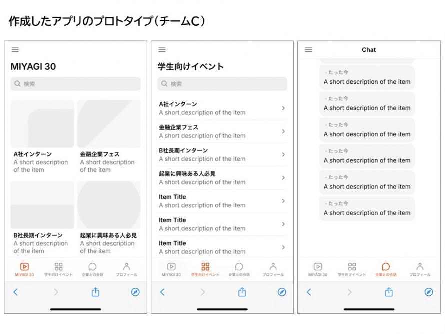 作成したアプリ
