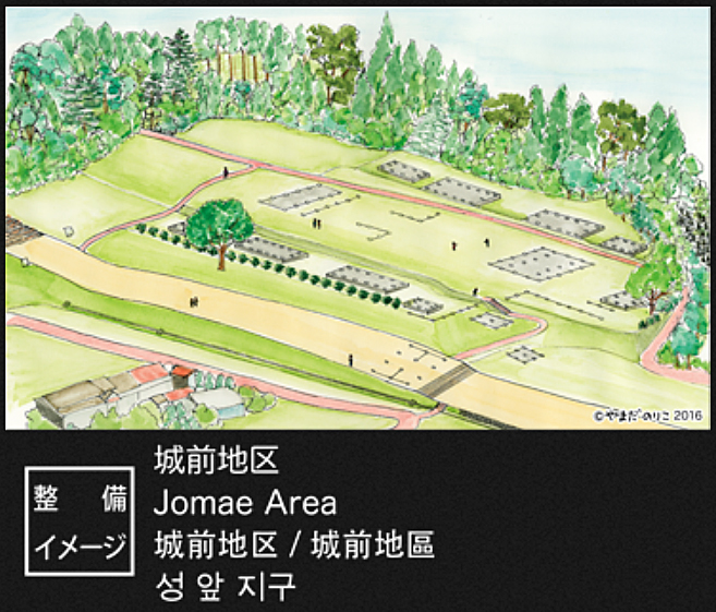 城前地区復元イメージ