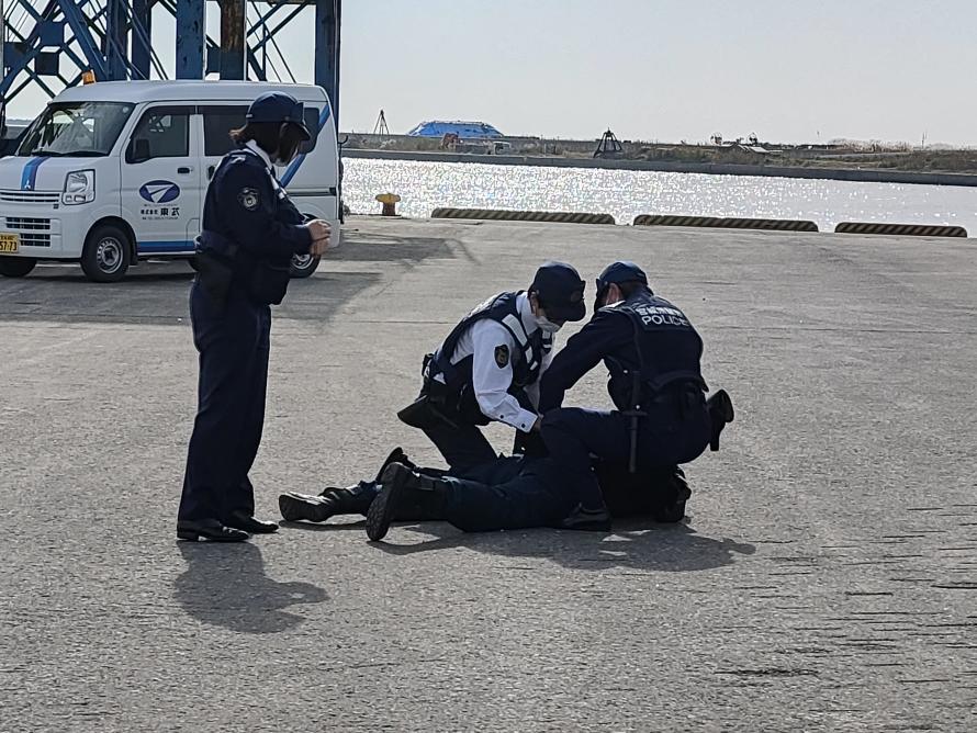 陸上の訓練の様子