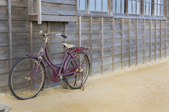 昔の自転車