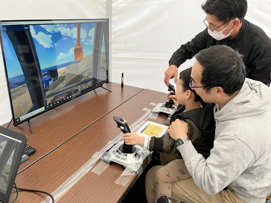 重機シミュレーター体験