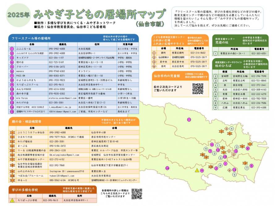 居場所マップ仙台市