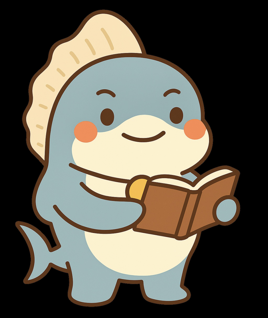 ふかひれ03（本を読んでいる）