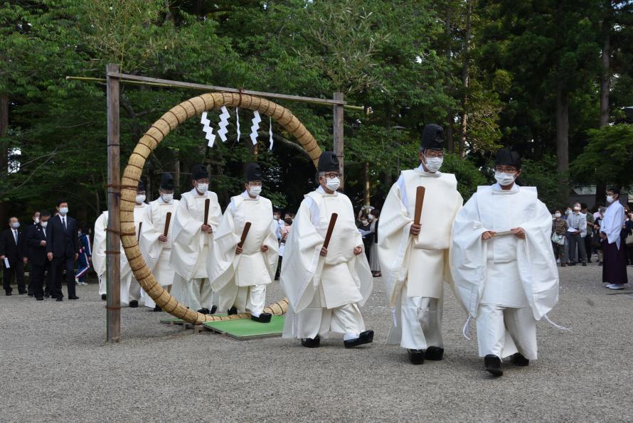 塩竈市　夏越の大祓 茅の輪神事