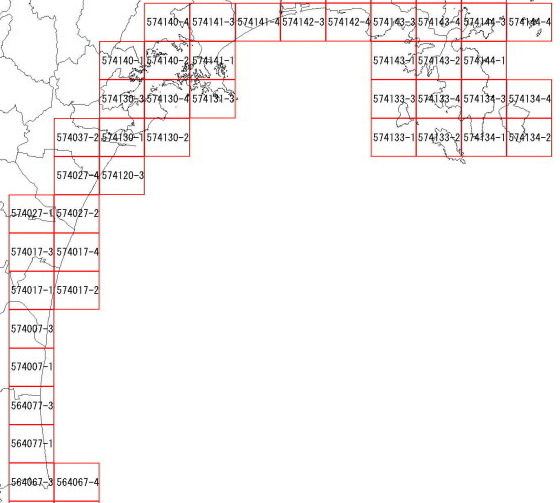宮城県南部沿岸地域津波浸水予測図
