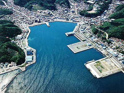 女川漁港全景