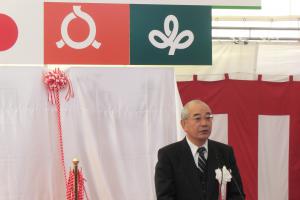 廣瀬博 東日本高速道路株式会社代表取締役社長による事業者挨拶の写真です。