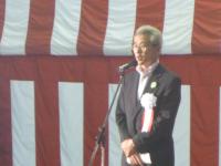 縄田正 東北地方整備局長より発注者挨拶の写真です。