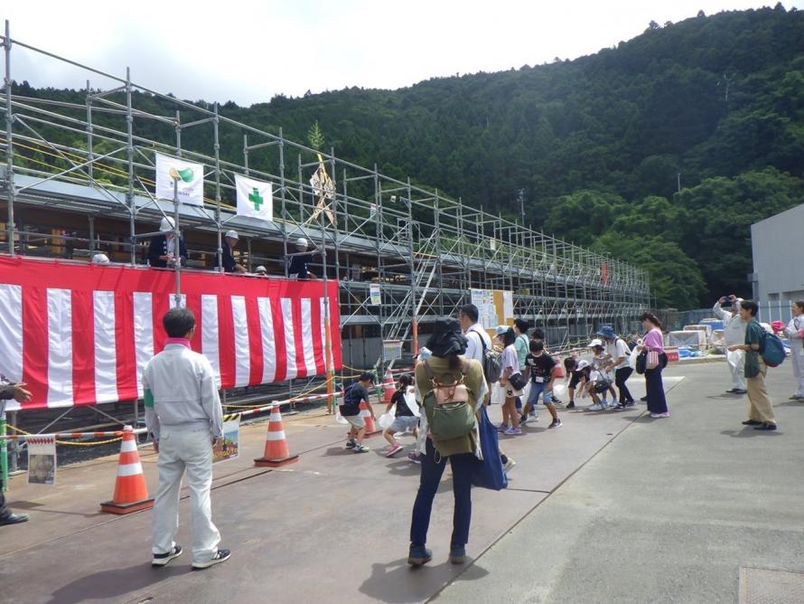 模擬上棟式(石巻市