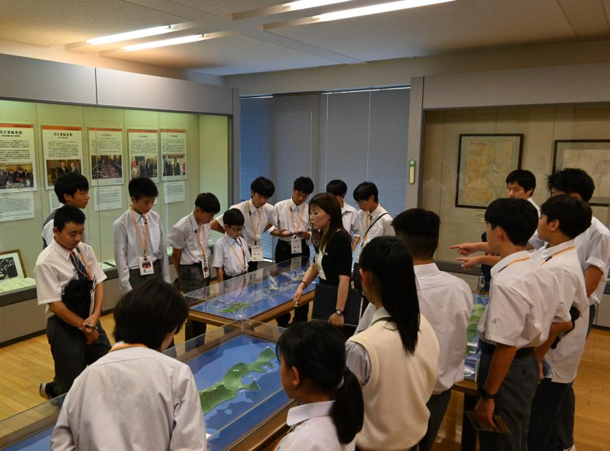 北方四島交流センターでの視察