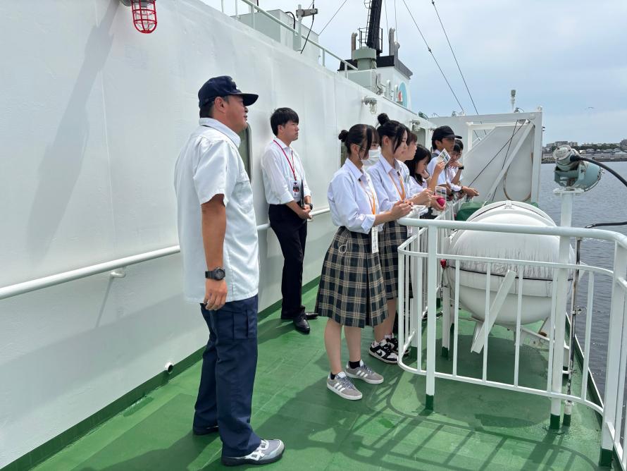 えとぴりか船内研修の様子